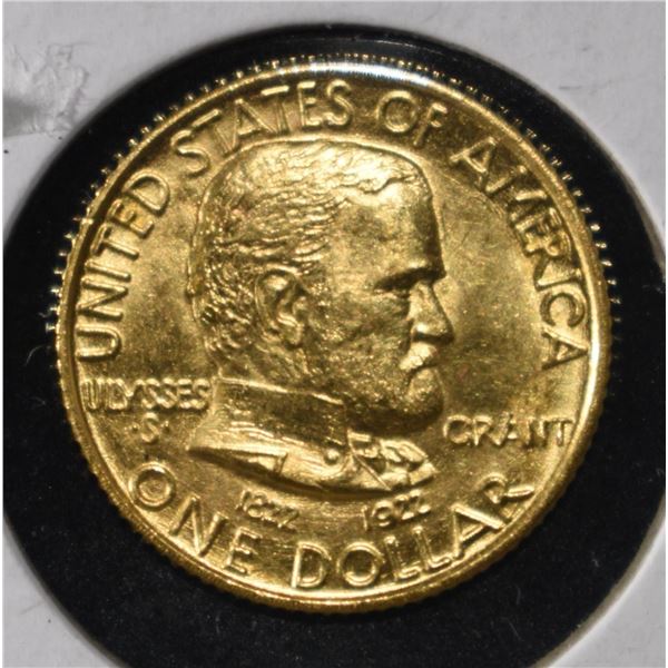 1922 $1 GOLD COMMEM GRANT GEM BU