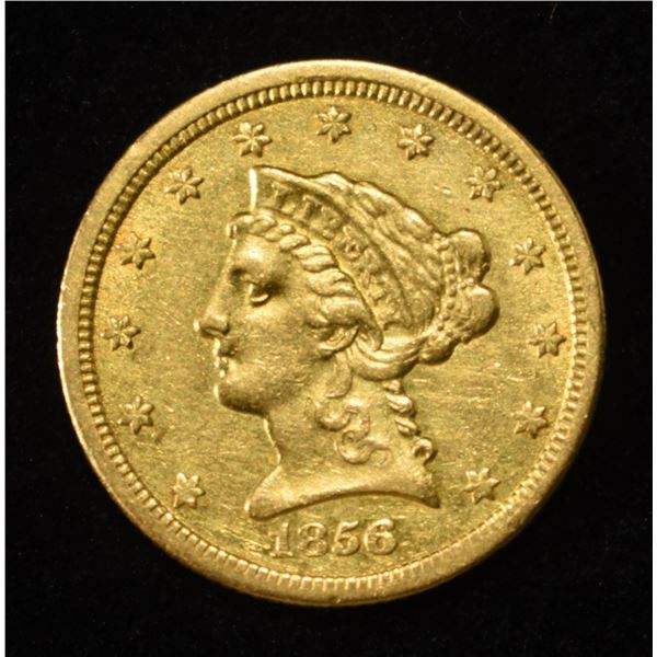 1856-O $2.50 LIBERTY GOLD CH AU