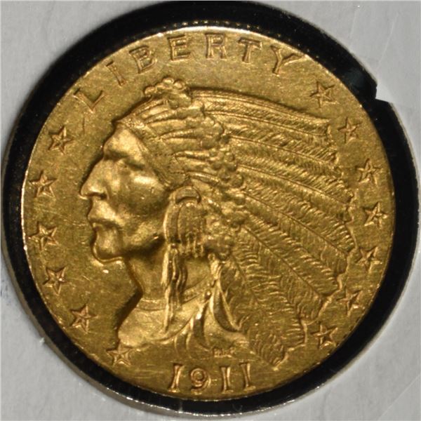 1911 $2.50 INDIAN GOLD BU