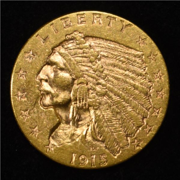 1915 $2.50 INDIAN GOLD CH BU