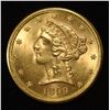 Image 1 : 1899-S $5 LIBERTY GOLD GEM BU