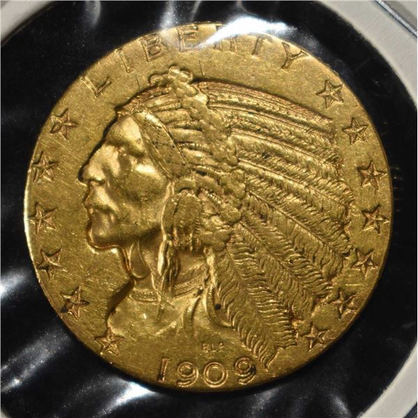 1909-S $5 INDIAN GOLD BU