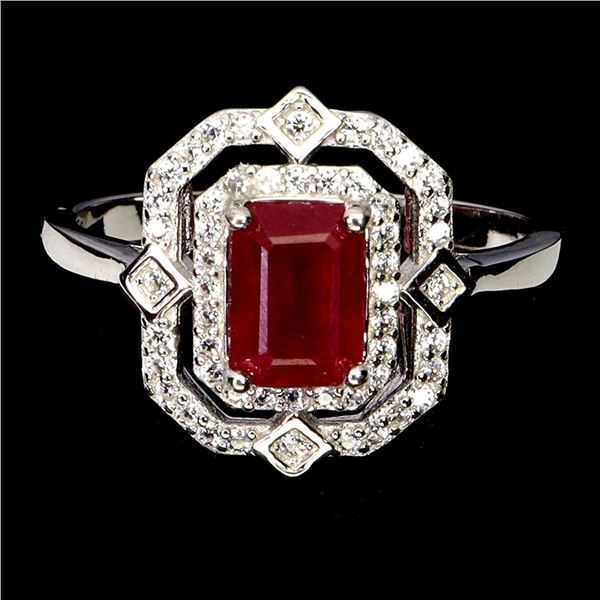 Natural Pigeon Blood Red Ruby Ring