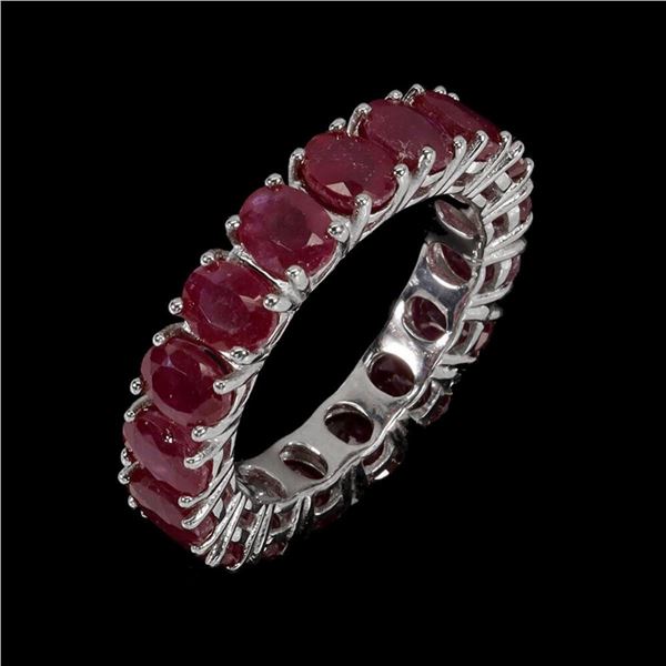 Natural Pigeon Blood Ruby Eternity Ring