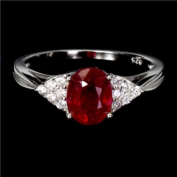 Natural Pigeon Blood Red Ruby Ring
