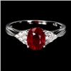 Image 1 : Natural Pigeon Blood Red Ruby Ring