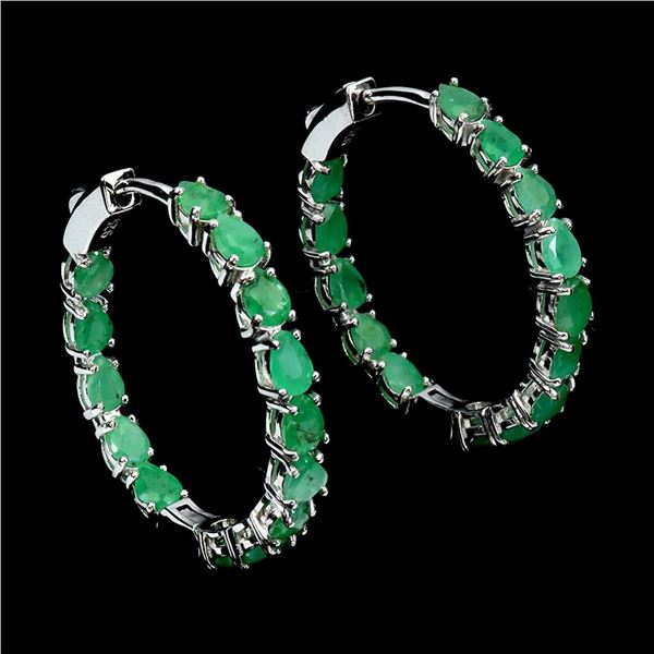 Natural Brazil Emerald Earrings
