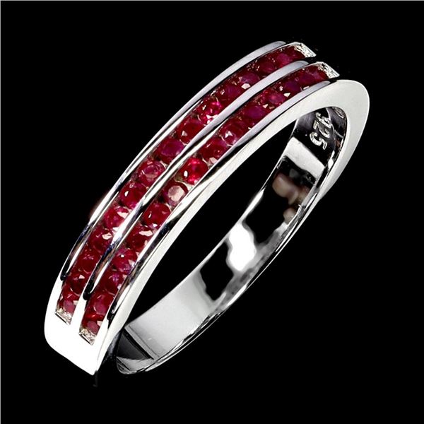 Natural Burma Red Ruby Ring
