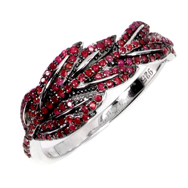 Natural Burma Red Ruby Ring