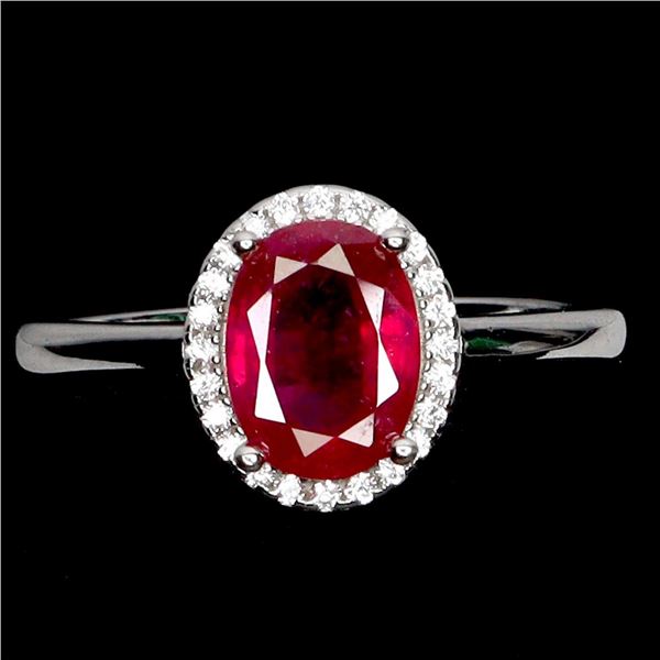 Natural Red Runy Ring