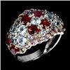 Image 1 : Natural Red Ruby & Tanzanite Ring