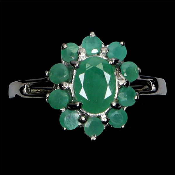 Natural Brazil Emerald Ring