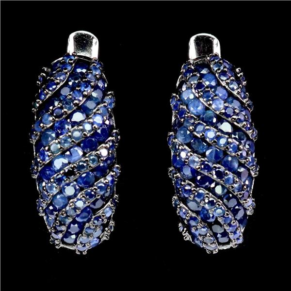Natural Burma Blue Sapphire EarRings