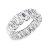 Image 1 : Gold & White Octagon Diamond 9 Cts Eternity Ring