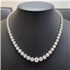 Image 1 : Gold & White Diamonds 40 Cts Tennis Necklace