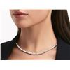 Image 2 : Gold & White Diamonds 40 Cts Tennis Necklace