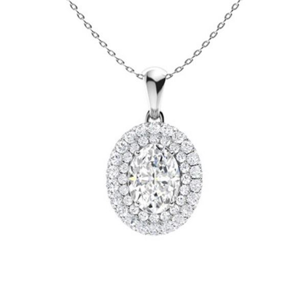 Gold & White Diamonds 3 Cts Necklace - E/VVS