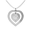 Image 1 : Gold & White Diamonds 3 Cts Necklace - E/VVS