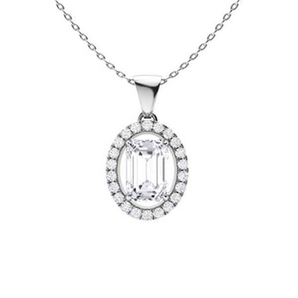 Gold & White Diamonds 3 Cts Necklace - E/VVS