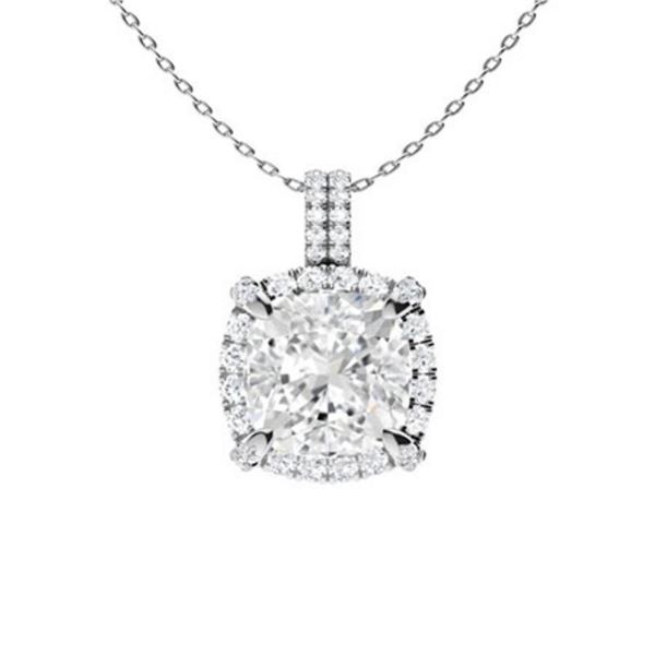 Gold & White Diamonds 3 Cts Necklace - E/VVS
