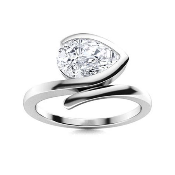 Gold & White Diamond 2.5 Cts Ring - E/VVS