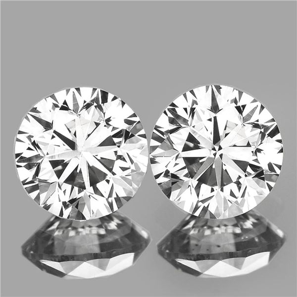 Brilliant White Diamond Pair 2 Cts - IGI Cerified