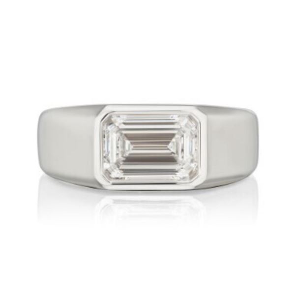 18k Gold & White Diamond 3.05 Cts Ring - E/VVS