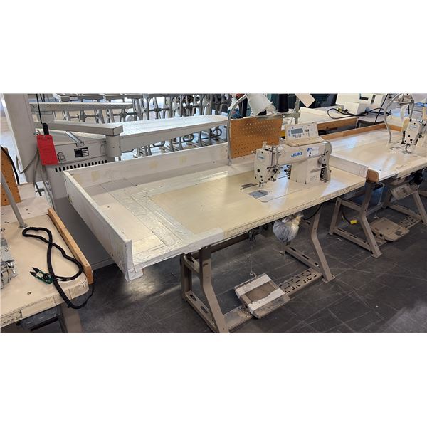 JUKI DLN-5410N-7 HIGH-SPEED, 1-NEEDLE, NEEDLE-FEED, LOCKSTITCH INDUSTRIAL SEWING STATION