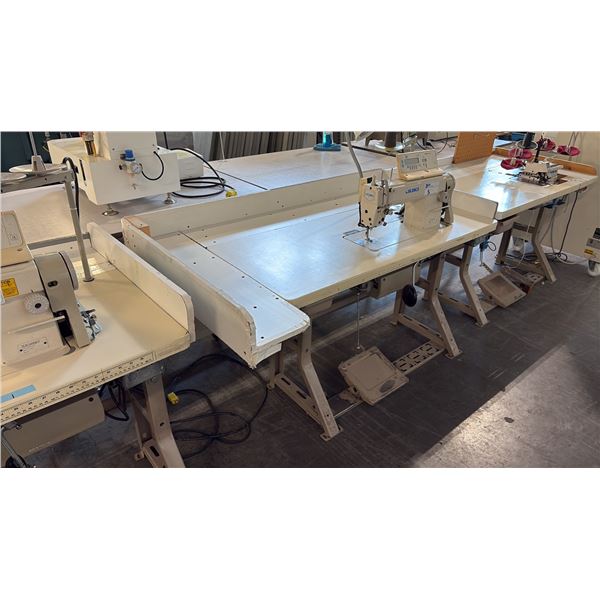 JUKI DLN-5410N-7 HIGH-SPEED, 1-NEEDLE, NEEDLE-FEED, LOCKSTITCH INDUSTRIAL SEWING STATION