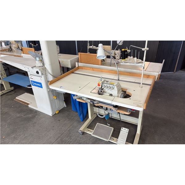 SIRUBA 757K-516M2-35 HIGH-SPEED, 2-NEEDLE, 5-THREAD INDUSTRIAL OVERLOCK STATION