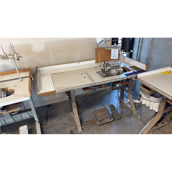 PEGASUS EX5214-M03C3 HIGH-SPEED, 2-NEEDLE, 4-THREAD INDUSTRIAL OVERLOCK SEWING STATION