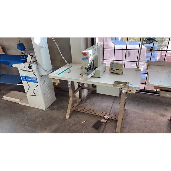 BROTHER LK3-B430E MARK II INDUSTRIAL, ELECTRONICALLY CONTROLLED, LOCKSTITCH BARTACK SEWING STATION