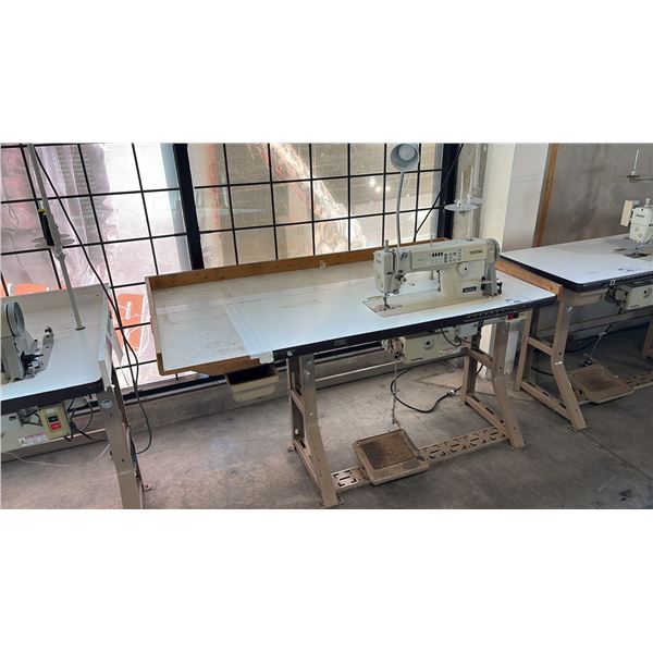 BROTHER DB2-B722-403 HIGH-SPEED, 1-NEEDLE, LOCKSTITCH INDUSTRIAL SEWING STATION