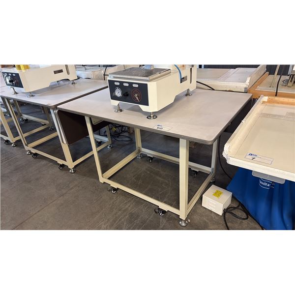 DROP-LEAF SEWING CRAFT TABLE D44" X W60" X H32"