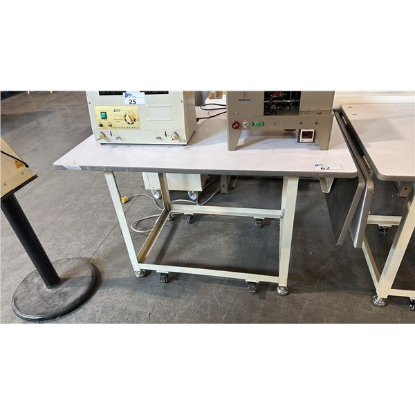 DROP-LEAF SEWING CRAFT TABLE D44" X W60" X H32"