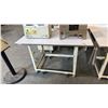 Image 1 : DROP-LEAF SEWING CRAFT TABLE D44" X W60" X H32"