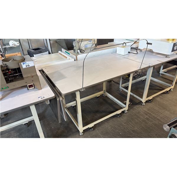 DROP-LEAF SEWING CRAFT TABLE D44" X W60" X H32"