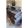 Image 1 : BLACK RUBBER FITNESS FLOORING TILES - APPROX 72 SQFT