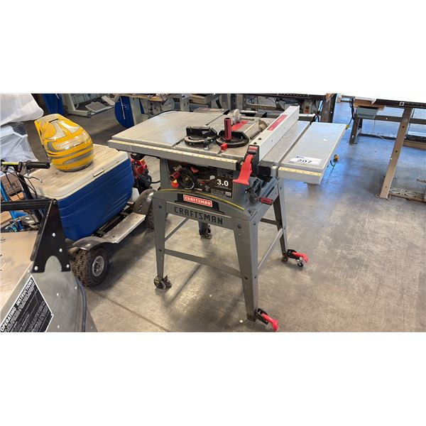 CRAFTSMAN 3.0 HP 10-INCH PORTABLE, CONTRACTOR-STYLE TABLE SAW
