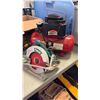 Image 2 : ASSORTED POWER TOOLS INCL MISC DRIVERS, PORTABLE COMPRESSOR, JS451L JIGSAW AND MORE