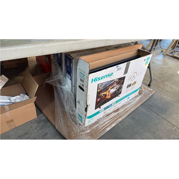 3 PROSCAN 32" HD LED TELEVISION AND HISENSE H5 SERIES 32" COMPACT SMART LED TV
