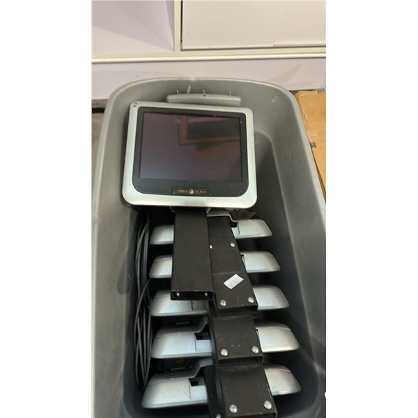 7 LCD SCREENS INCL CARDIO THEATER MODEL PVS-12EDTL 12-INCH PERSONAL VIEWING SYSTEM