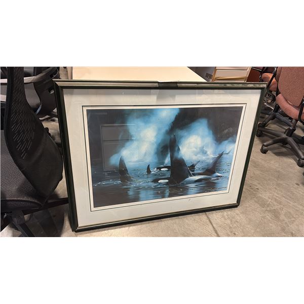 LIMITED EDITION PRINT 220/500  'KINGDOM OF THE ORCA' BY BRUCE MUIR