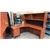 Image 1 : CHERRY 5.5' X 5.5' CORNER COMPUTER DESK