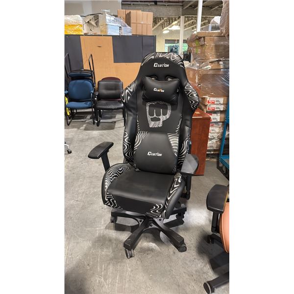 BLACK CLUTCH GAMING CHAIR NEW IN BOX
