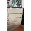 Image 1 : BEIGE 4 DRAWER LATERAL FILE CABINET