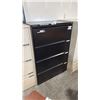 Image 1 : BLACK 4 DRAWER LATERAL FILE CABINET