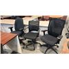 Image 1 : 7 ASSORTED BLACK TASK CHAIRS WITH CONDITION ISSUES