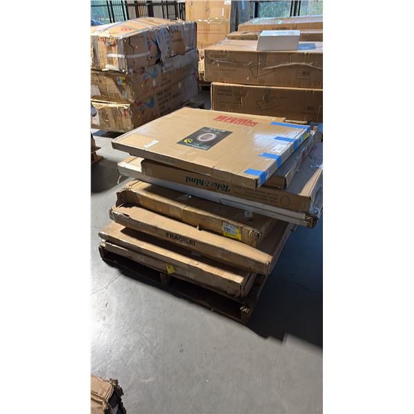 8 READY TO ASSEMBLE FURNITURE INCL BATHROOM MIRRORS AND MORE