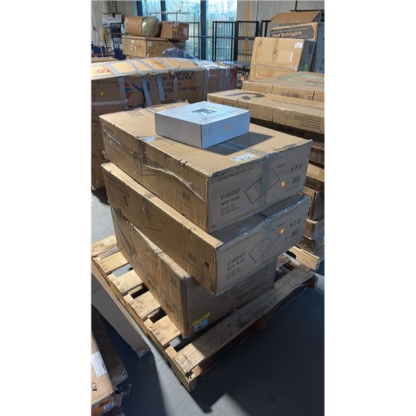 4 READY TO ASSEMBLE FURNITURE INCL VANITY TOPS AND MORE